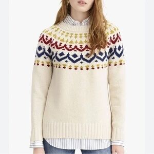 J.Crew Ivan Wool Fair Isle Sweater 2X